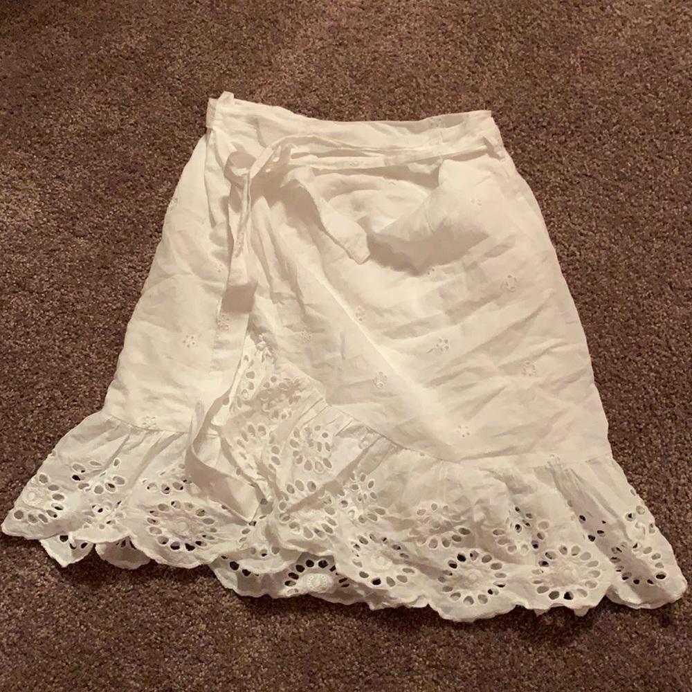 Girly floral wrap skirt. Never worn